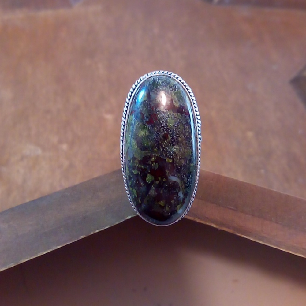 New Dragon Blood Jasper Ring